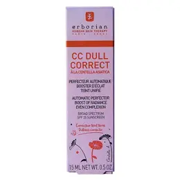 Erborian CC Dull Correct Perfecteur Automatique Booster d'Éclat à la Centella Asiatica 15ml