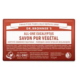 Dr Bronner's Savon Pur Végétal Eucalyptus 140g