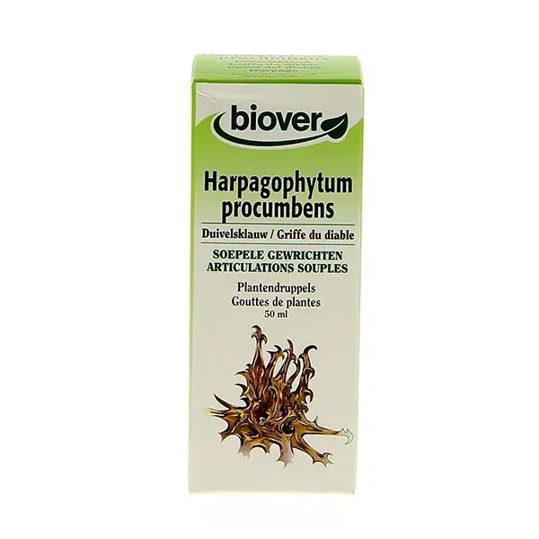 Artiglio del diavolo BIOVER - Harpagophytum Procumbens colorante Bio 50 ml