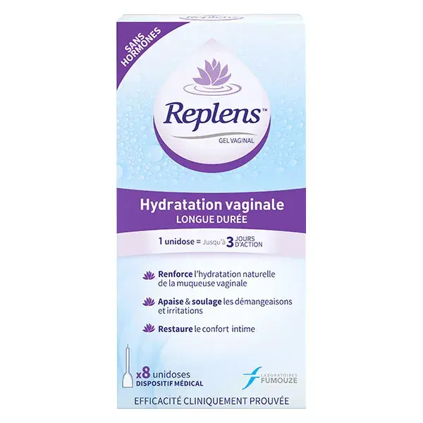 Replens Gel Vaginal 8 Applicateurs Sans Hormone