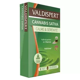 VALDISPERT Cannabis Sativa Calme et Sérénité Relaxation 24 capsules