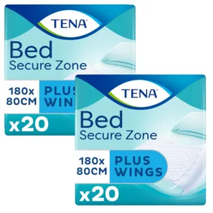 TENA Bed Plus Secure Zone 180x80cm 2x20 units