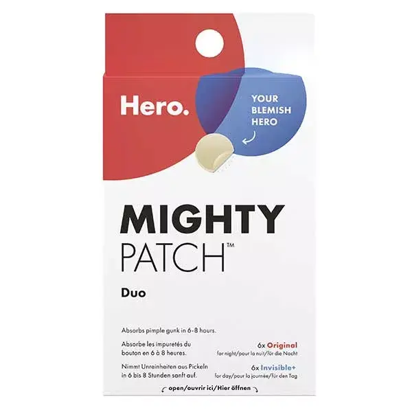 HERO - Mighty Patch Duo 6 patchs Original & 6 patchs Invisible+