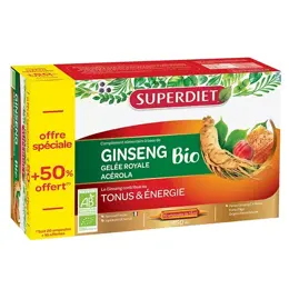 Superdiet Ginseng Gelée Royale 30 ampoules x 15ml