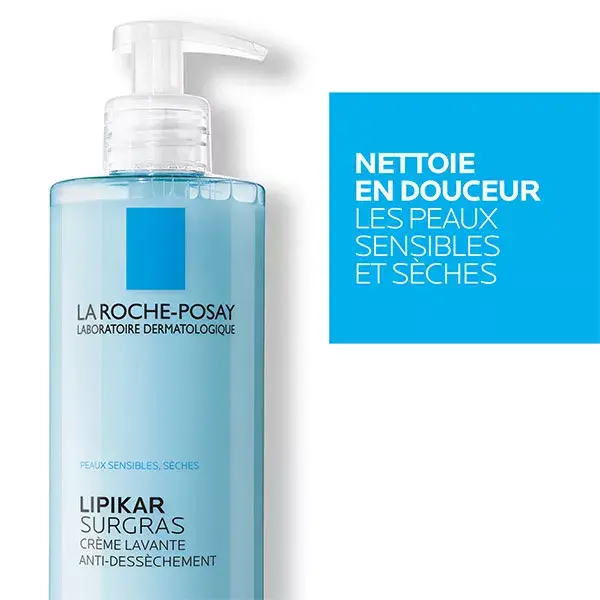 La Roche Posay Lipikar Surgras Crème Lavante Anti-Dessèchement 750ml