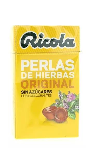 Ricola Pérolas Sem Açúcar 25G Ervas 