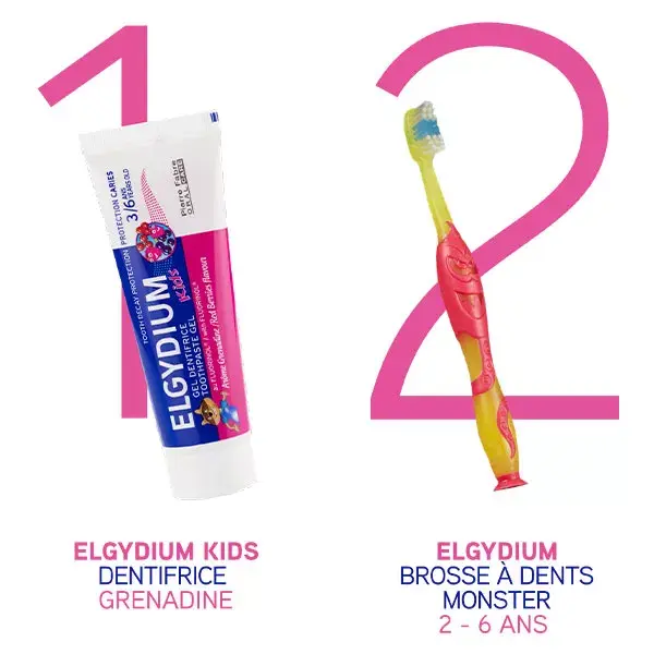 ELGYDIUM cepillo dental Kids Gel 50ml granadina