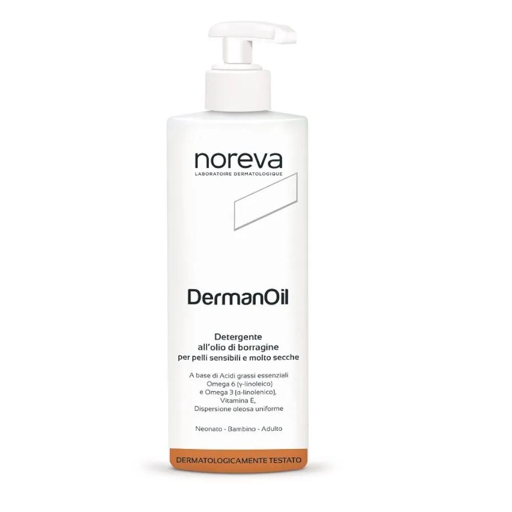 Noreva Derman Oil Detergente Corpo all’Olio per Pelli Sensibili e Molto Secche 400 ml