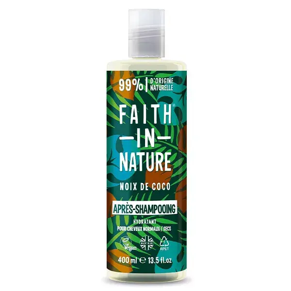 Faith In Nature Après-Shampoing Naturel Noix de Coco 400ml