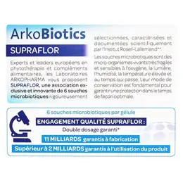 Arkopharma Arkobiotics Supraflor Ferments Lactiques 14 gélules