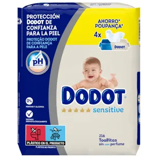 Recharge Dodot Lingettes Sensibles 216Uds
