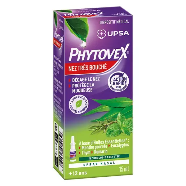 UPSA Phytovex Nez Très Bouché Spray Nasal 15ml