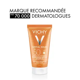 Vichy Capital Soleil Crème Solaire Visage Toucher Sec Indice SPF50 2x50ml