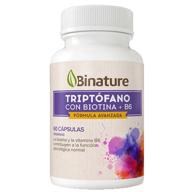 Binature Triptófano, Biotina y Vitamina B6 60 Cápsulas