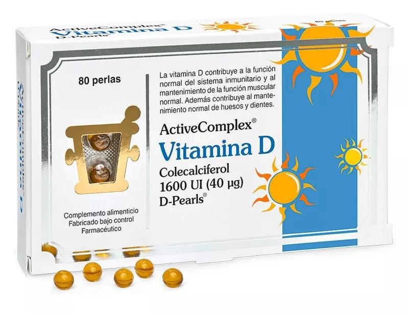 ActiveComplex Vitamine D Cholécalciférol 1600UI 80 Perles Pharma Nord