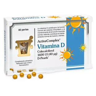 Pharma Nord ActiveComplex Vitamina D Colecalciferol 1600UI 80 Pérolas 