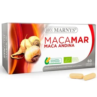 Macamar Andean Red and Black Maca BIO Marnys 60 Vegetable Capsules