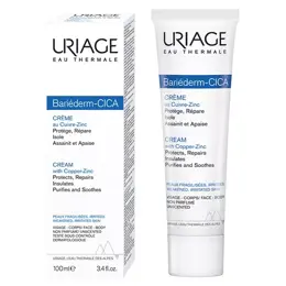 Uriage Bariéderm-Cica Crème Cuive-Zinc Réparatrice Peaux Abimées 100 ml