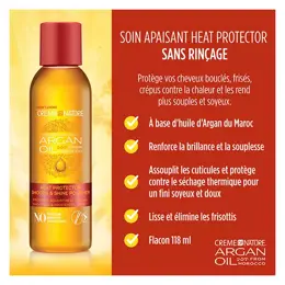 Creme of nature, Argan, Soin apaisant Heat Protector, 118ml