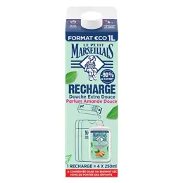 Le Petit Marseillais Eco-Recharge Crème de Douche Extra Doux Amande Douce 1L