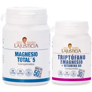 Ana Maria Lajusticia Magnesium Total 5 100 Tablets + Tryptophan, Magnesium and Vitamin B6 60 Tablets
