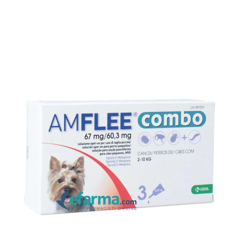 Amflee Combo Cani 2-10 Kg 67mg+60,3mg 3 Pipette