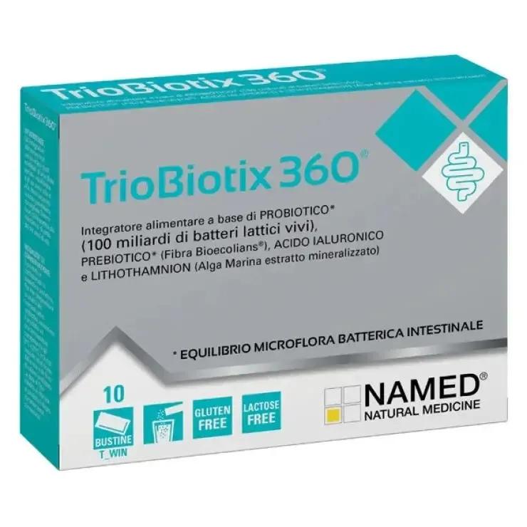 Named Triobiotix 360 Probiotico per Flora Intestinale 10 bustine