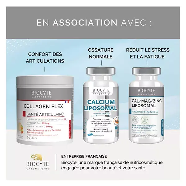 Biocyte Vitamine D3 2000 UI Liposomal Immunité et Maintien des Os 30 Gélules