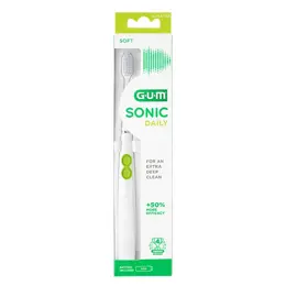 Gum Brosse à Dents Electrique N°4100 Sonic Daily Soft Blanche