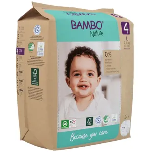 Bambo Nature Diapers T4 (7-14 Kg) 24 units