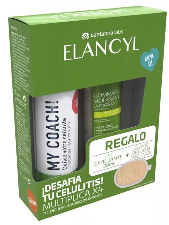 Elancyl My Coach Gel Anti-Celulite 200 ml + Gel Esfoliante 30 ml + Luva de Massagem