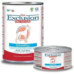 Exclusion Veterinary Diet Formula Mobility Maiale/Riso Lattina 400Gr