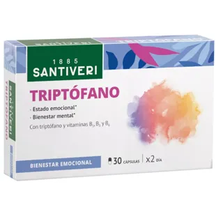 Santiveri Triptófano + Vitamina B1, B3 y B6 30 Cápsulas
