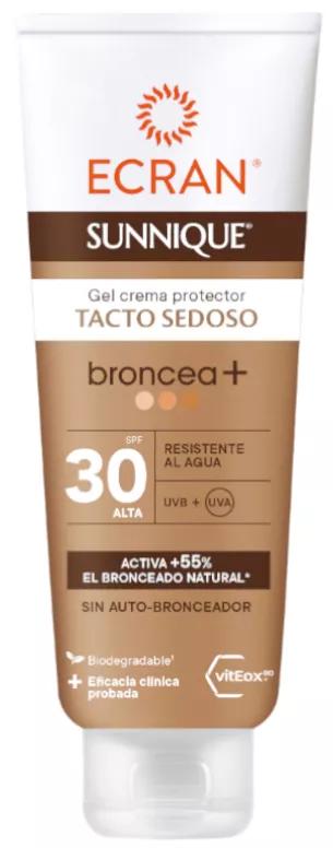 Ecran Sunnique Tan + Silky Touch Cream Gel SPF30 250 ml