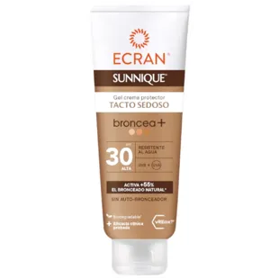 Ecran Sunnique Tan + Silky Touch Cream Gel SPF30 250 ml