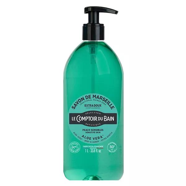 Le Comptoir du Bain Jabón de Marsella Aloe Vera Extra Suave 1L