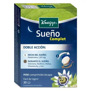 Kneipp Sleep Complete Bilayer Fall e Manter o Sono 30 comprimidos