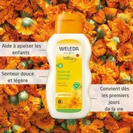 Weleda Bébé Calendula Huile de Massage Douceur Bio 200ml