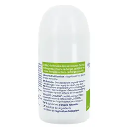 Natessance Déodorant Bio Rechargeable 24h Verveine Roll-on 50ml