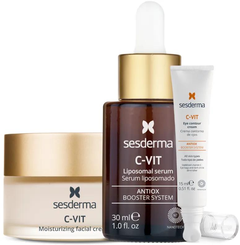 Sesderma C-Vit Complete Anti-Aging Treatment Cream+Contour+Serum