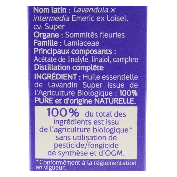 NATURACTIVE olio essenziale biologico Lavandin Super 10ml