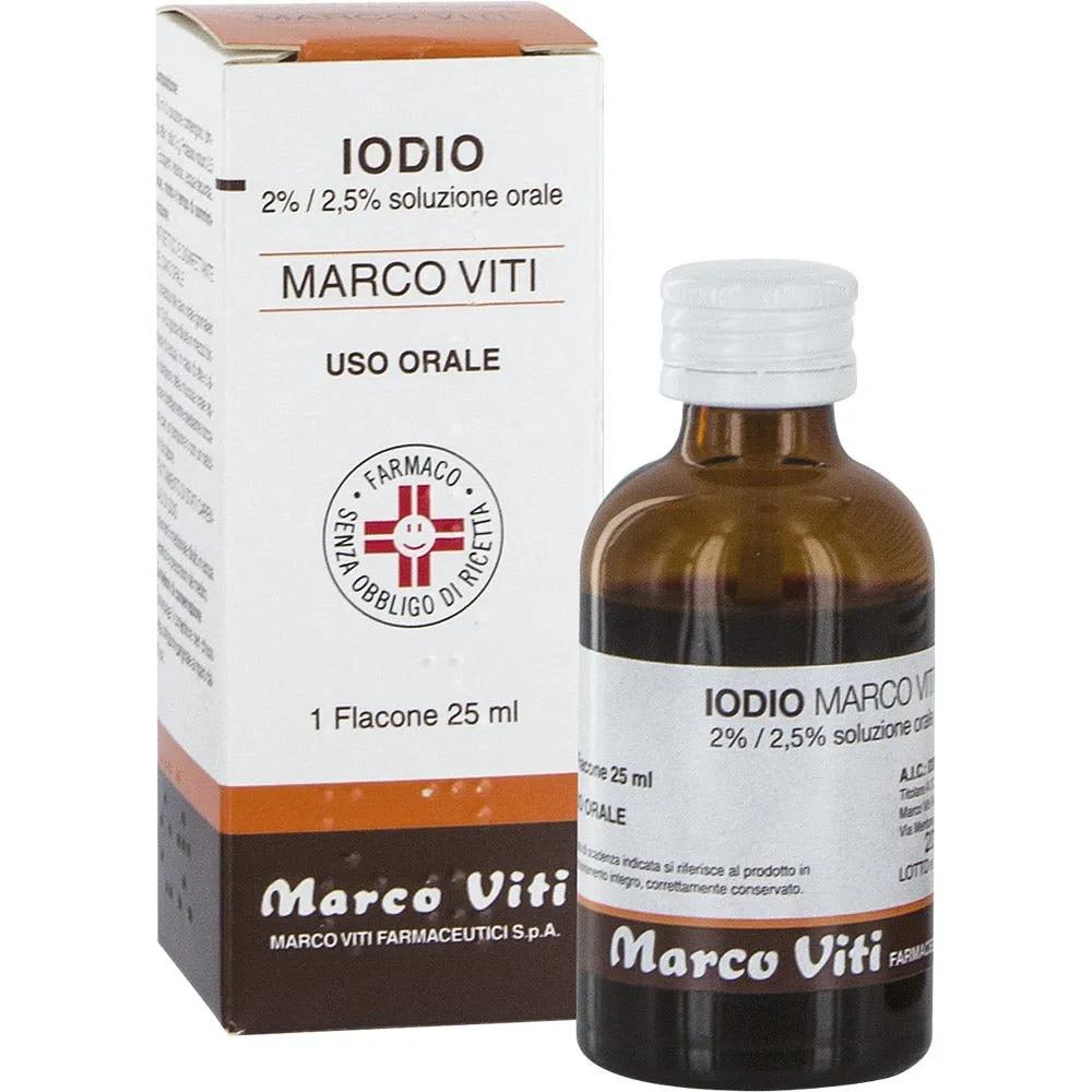 Iodio Marco Viti 2% / 2.5% Soluzione Orale 25 Ml