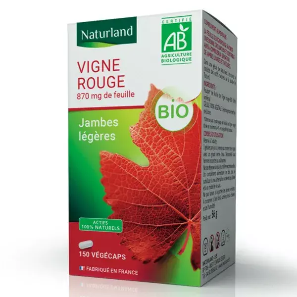 Naturland Vigne Rouge Bio 150 végécaps