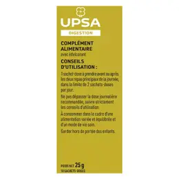 UPSA Citrate de Bétaïne & Citrate de Calcium sans Sucres Bien-Être Digestif 10 sachets