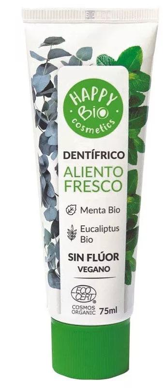 Happy Bio Dentífrico Aliento Fresco sin Flúor Menta 75 ml