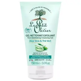 Le Petit Olivier - Gel Nettoyant Exfoliant - Aloe Vera Thé Vert 150ml