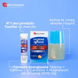 Forté Pharma Taurine Power Énergie Caféine Vitamine C 30 comprimés effervescents