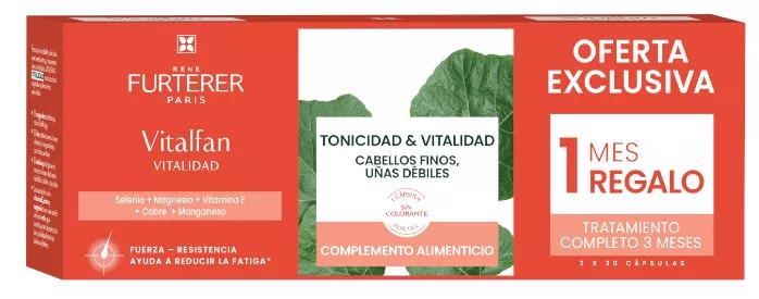 Rene Furterer Vitalfan Vitalidadee Cabelo E Unhas Tratamento 3 Meses