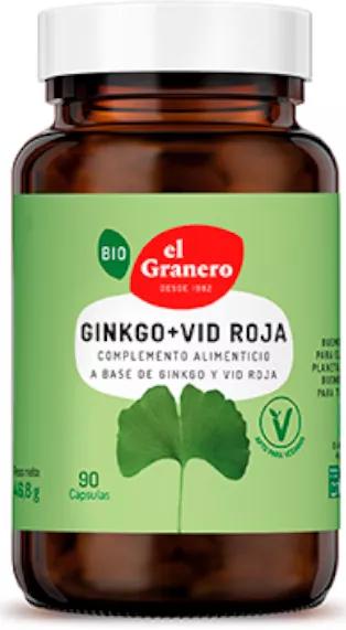 El Granero Integral Ginkgo + Vid Roja Bio 90 Cápsulas