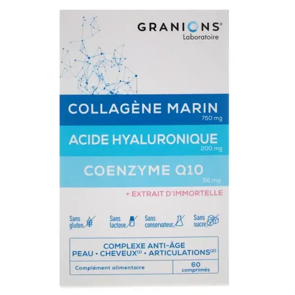 Granions Complexe Collagène Acide Hyaluronique & Coq10 60 comprimés